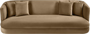 Alder 93.5" Velvet Upholstered Sofa in Beige - 699Beige-S