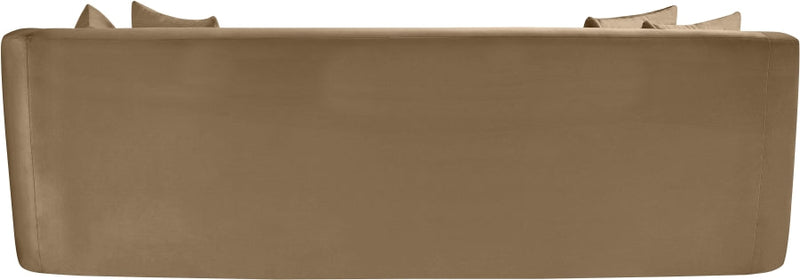 Alder 93.5" Velvet Upholstered Sofa in Beige - 699Beige-S