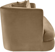 Alder 93.5" Velvet Upholstered Sofa in Beige - 699Beige-S