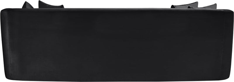 Alder 93.5" Velvet Upholstered Sofa in Black - 699Black-S