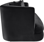 Alder 93.5" Velvet Upholstered Sofa in Black - 699Black-S