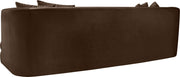 Alder 93.5" Velvet Upholstered Sofa in Brown - 699Brown-S