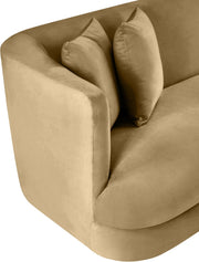 Alder 93.5" Velvet Upholstered Sofa in Camel - 699Camel-S