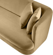 Alder 93.5" Velvet Upholstered Sofa in Camel - 699Camel-S