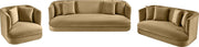 Alder 93.5" Velvet Upholstered Sofa in Camel - 699Camel-S