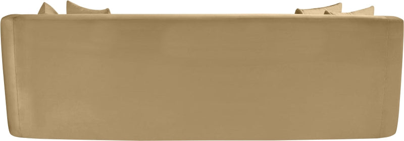 Alder 93.5" Velvet Upholstered Sofa in Camel - 699Camel-S