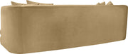 Alder 93.5" Velvet Upholstered Sofa in Camel - 699Camel-S