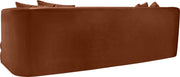 Alder 93.5" Velvet Upholstered Sofa in Cognac - 699Cognac-S