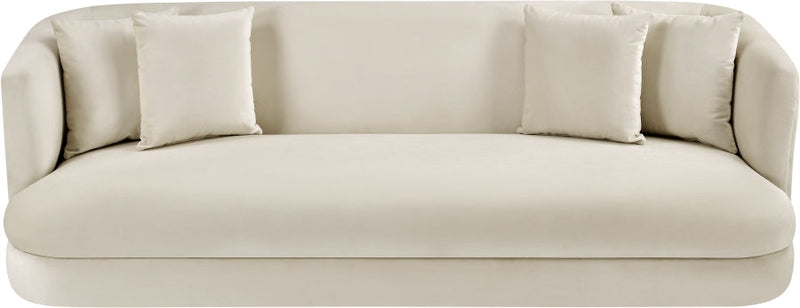 Alder 93.5" Velvet Upholstered Sofa in Cream - 699Cream-S
