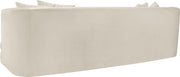 Alder 93.5" Velvet Upholstered Sofa in Cream - 699Cream-S