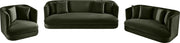 Alder 93.5" Velvet Upholstered Sofa in Green - 699Green-S