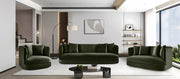 Alder 93.5" Velvet Upholstered Sofa in Green - 699Green-S