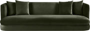 Alder 93.5" Velvet Upholstered Sofa in Green - 699Green-S