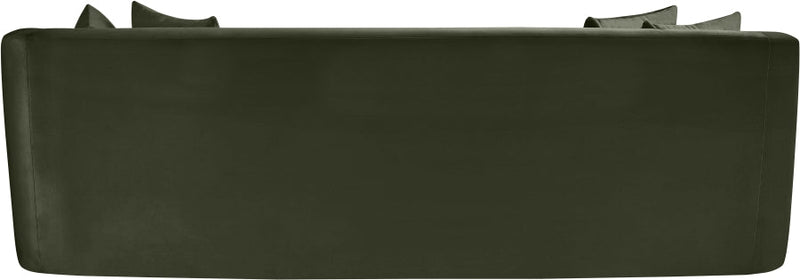 Alder 93.5" Velvet Upholstered Sofa in Green - 699Green-S