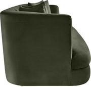 Alder 93.5" Velvet Upholstered Sofa in Green - 699Green-S