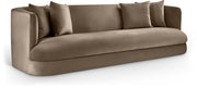 Alder 93.5" Velvet Upholstered Sofa in Taupe - 699Taupe-S