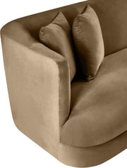 Alder Velvet Upholstered Accent Chair in Beige - 699Beige-C