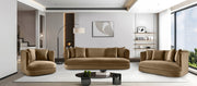 Alder Velvet Upholstered Accent Chair in Beige - 699Beige-C