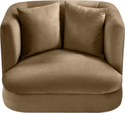 Alder Velvet Upholstered Accent Chair in Beige - 699Beige-C