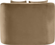 Alder Velvet Upholstered Accent Chair in Beige - 699Beige-C