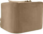 Alder Velvet Upholstered Accent Chair in Beige - 699Beige-C