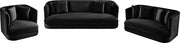 Alder Velvet Upholstered Accent Chair in Black - 699Black-C