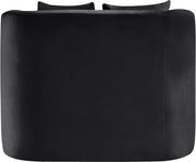 Alder Velvet Upholstered Accent Chair in Black - 699Black-C