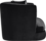 Alder Velvet Upholstered Accent Chair in Black - 699Black-C