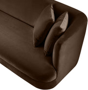 Alder Velvet Upholstered Accent Chair in Brown - 699Brown-C