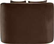 Alder Velvet Upholstered Accent Chair in Brown - 699Brown-C