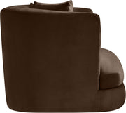 Alder Velvet Upholstered Accent Chair in Brown - 699Brown-C