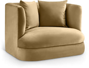 Alder Velvet Upholstered Accent Chair in Camel - 699Camel-C