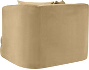 Alder Velvet Upholstered Accent Chair in Camel - 699Camel-C