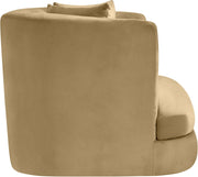 Alder Velvet Upholstered Accent Chair in Camel - 699Camel-C