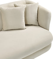 Alder Velvet Upholstered Accent Chair in Cream - 699Cream-C
