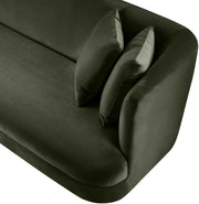 Alder Velvet Upholstered Accent Chair in Green - 699Green-C