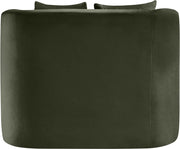 Alder Velvet Upholstered Accent Chair in Green - 699Green-C