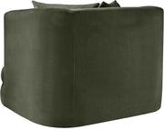 Alder Velvet Upholstered Accent Chair in Green - 699Green-C