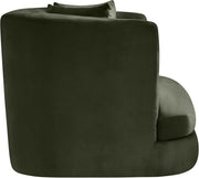 Alder Velvet Upholstered Accent Chair in Green - 699Green-C