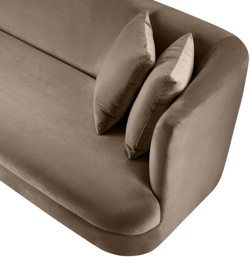 Alder Velvet Upholstered Accent Chair in Taupe - 699Taupe-C