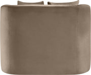 Alder Velvet Upholstered Accent Chair in Taupe - 699Taupe-C