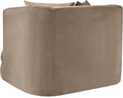 Alder Velvet Upholstered Accent Chair in Taupe - 699Taupe-C