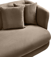 Alder Velvet Upholstered Accent Chair in Taupe - 699Taupe-C