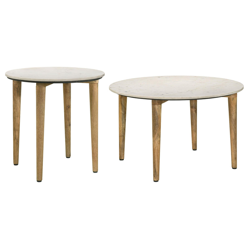 Aldis 2-piece Coffee and End Table Set White - 703718-S2