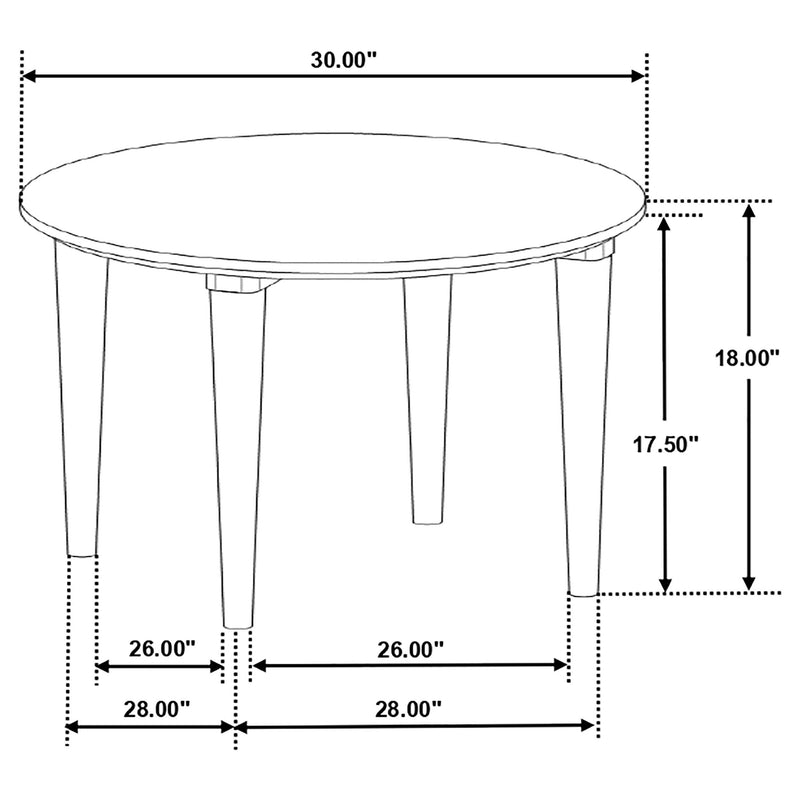 Aldis Round Marble Top Coffee Table White and Natural - 703718