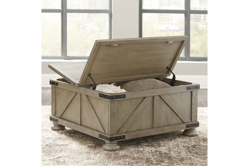Aldwin Gray Coffee Table with Lift Top - Gate FurnitureCoffee Table