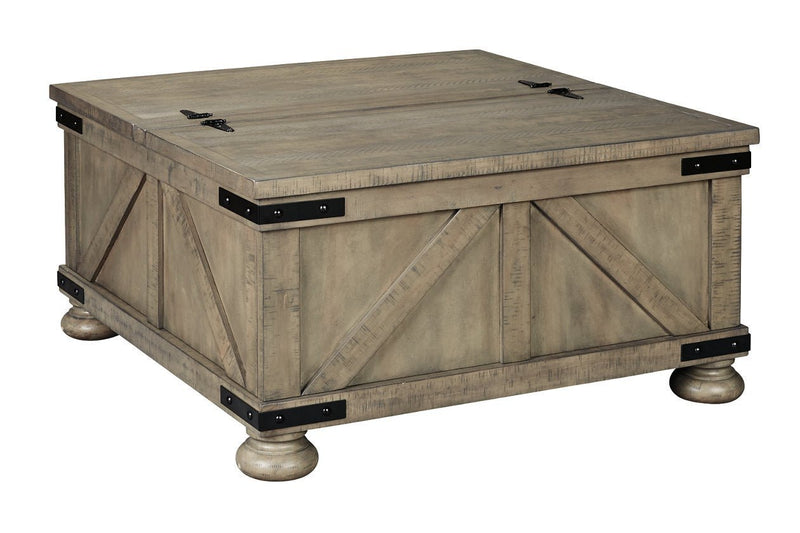 Aldwin Gray Coffee Table with Lift Top - Gate FurnitureCoffee Table