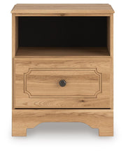 Aleaport Full Panel Bed with Chest and Nightstand in Warm Brown - PKG022637