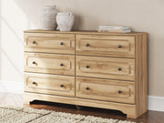 Aleaport Full Panel Bed with Dresser in Warm Brown - PKG022641