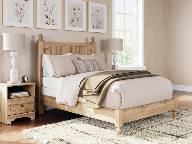 Aleaport Full Panel Bed with Dresser in Warm Brown - PKG022641